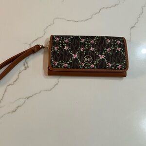 Jones New York Floral Pattern Wristlet